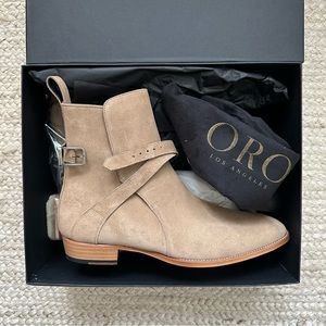 Oro Los Angeles Beige Chelsea Boots
